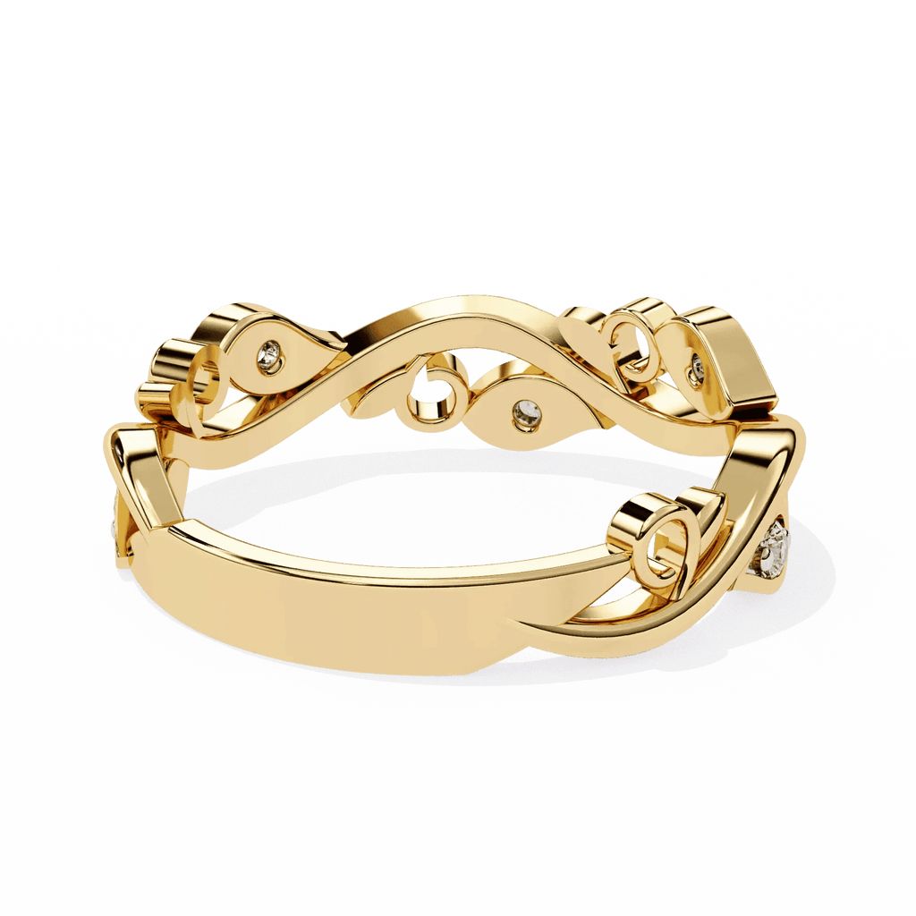 Luxury Vintage Engagement Ring Moissanite Diamond Gold Ring - Aventus