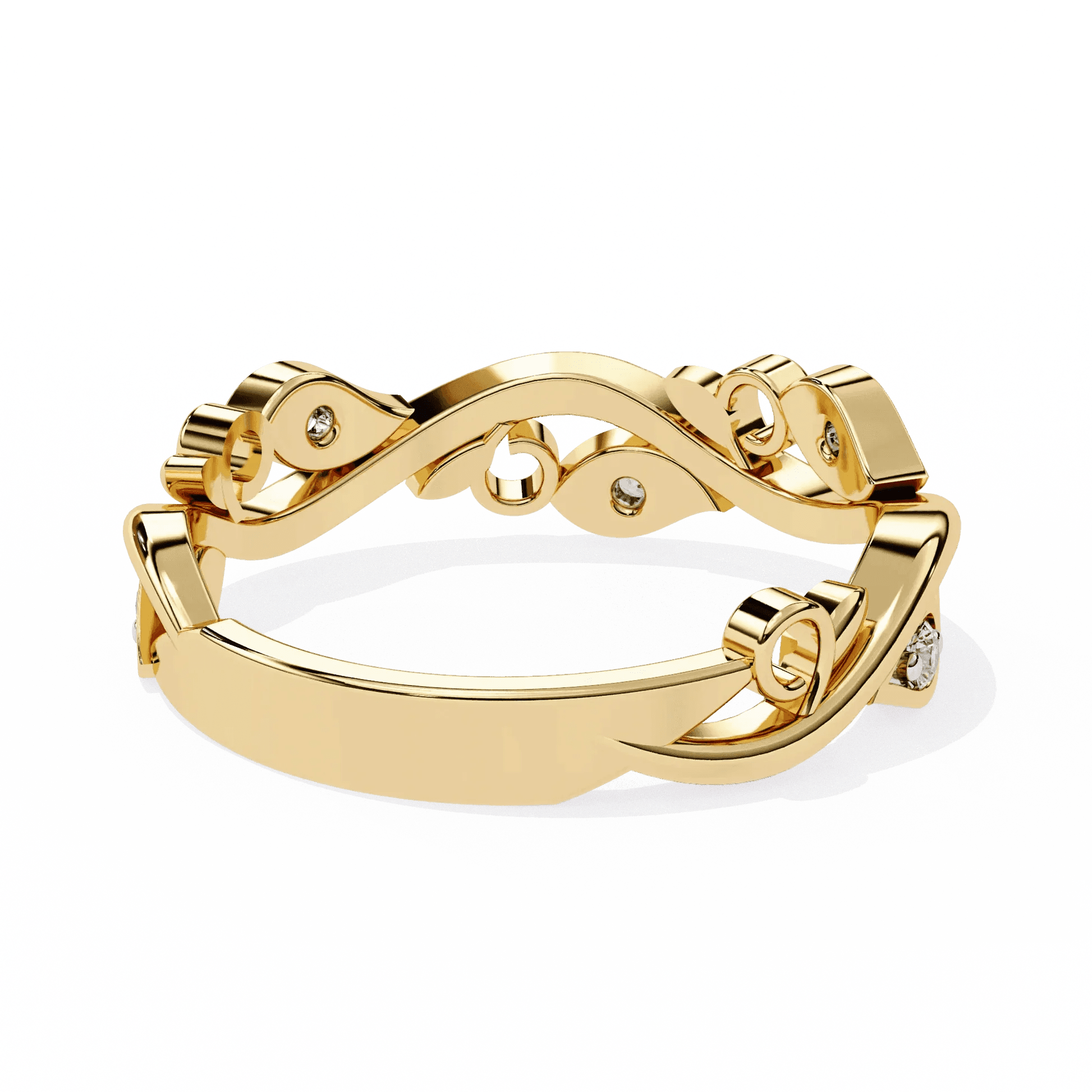 Luxury Vintage Engagement Ring Moissanite Diamond Gold Ring - Aventus