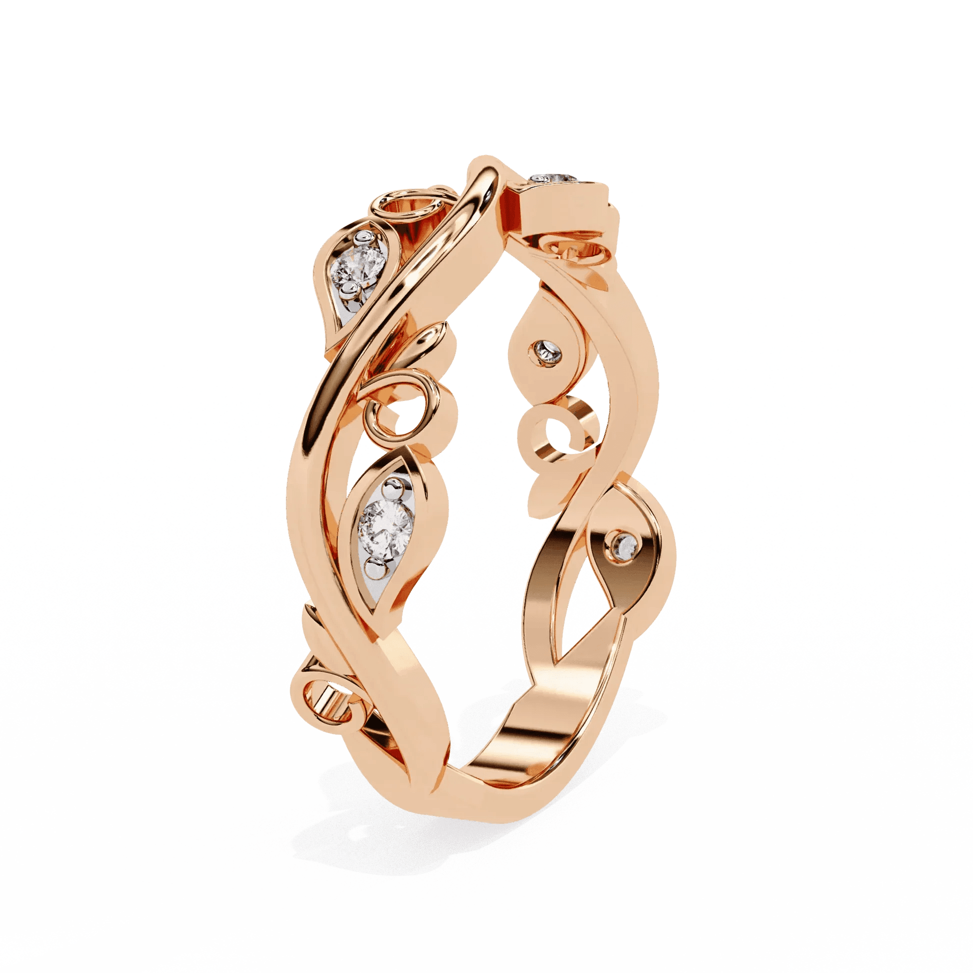 Luxury Vintage Engagement Ring Moissanite Diamond Gold Ring - Aventus