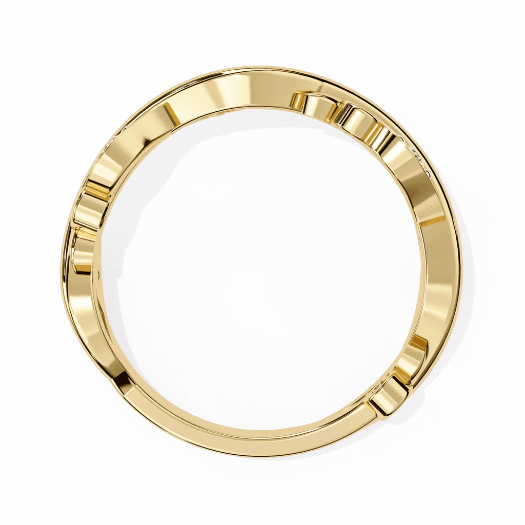 Luxury Vintage Engagement Ring Moissanite Diamond Gold Ring - Aventus