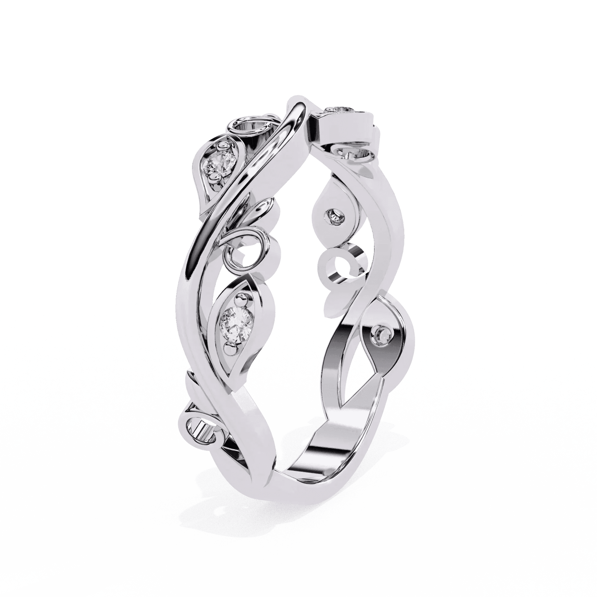 Luxury Vintage Engagement Ring Moissanite Diamond Gold Ring - Aventus