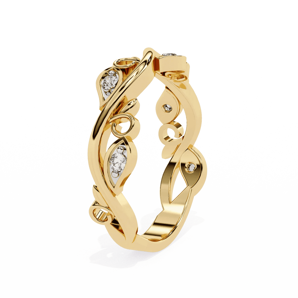 Luxury Vintage Engagement Ring Moissanite Diamond Gold Ring - Aventus