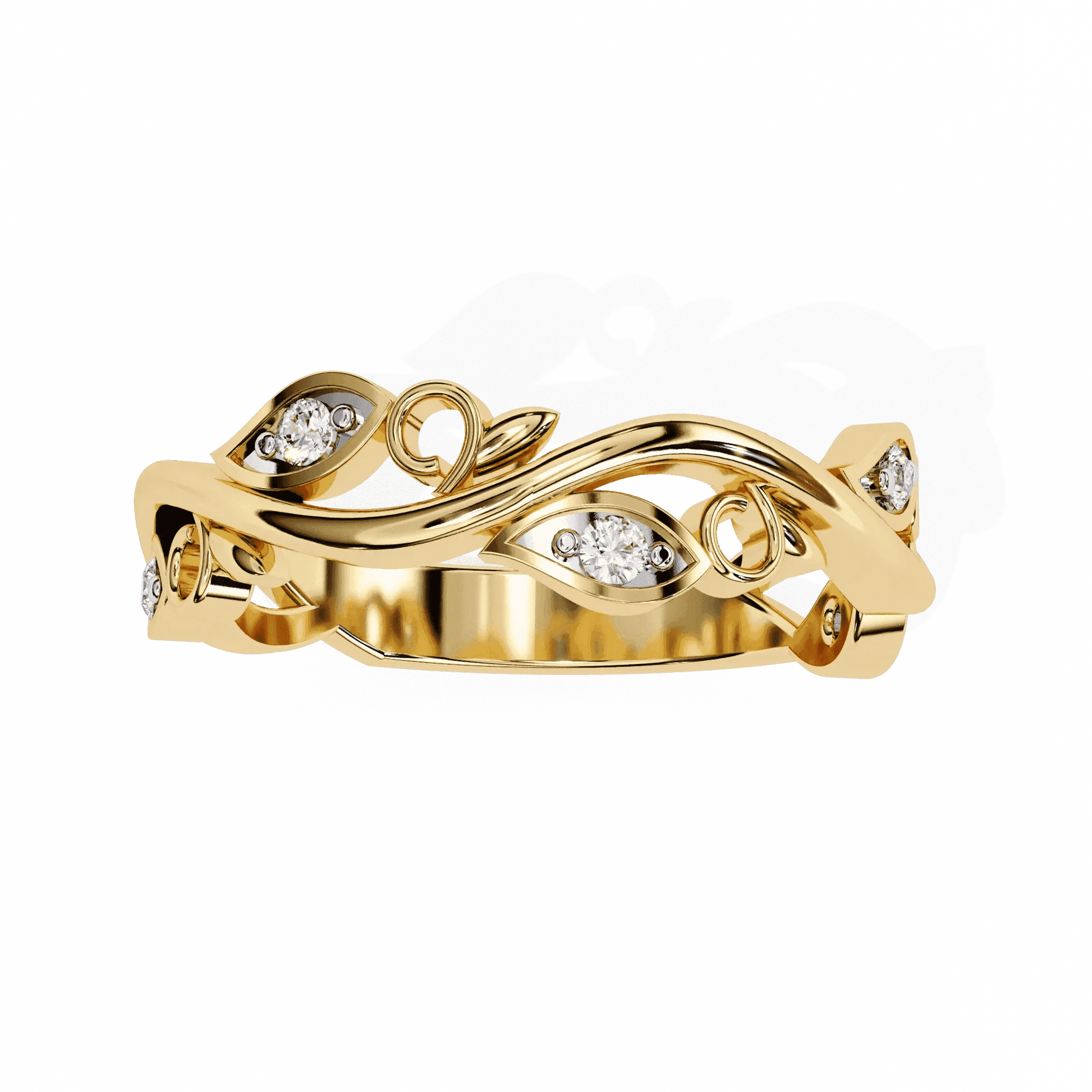 Luxury Vintage Engagement Ring Moissanite Diamond Gold Ring - Aventus