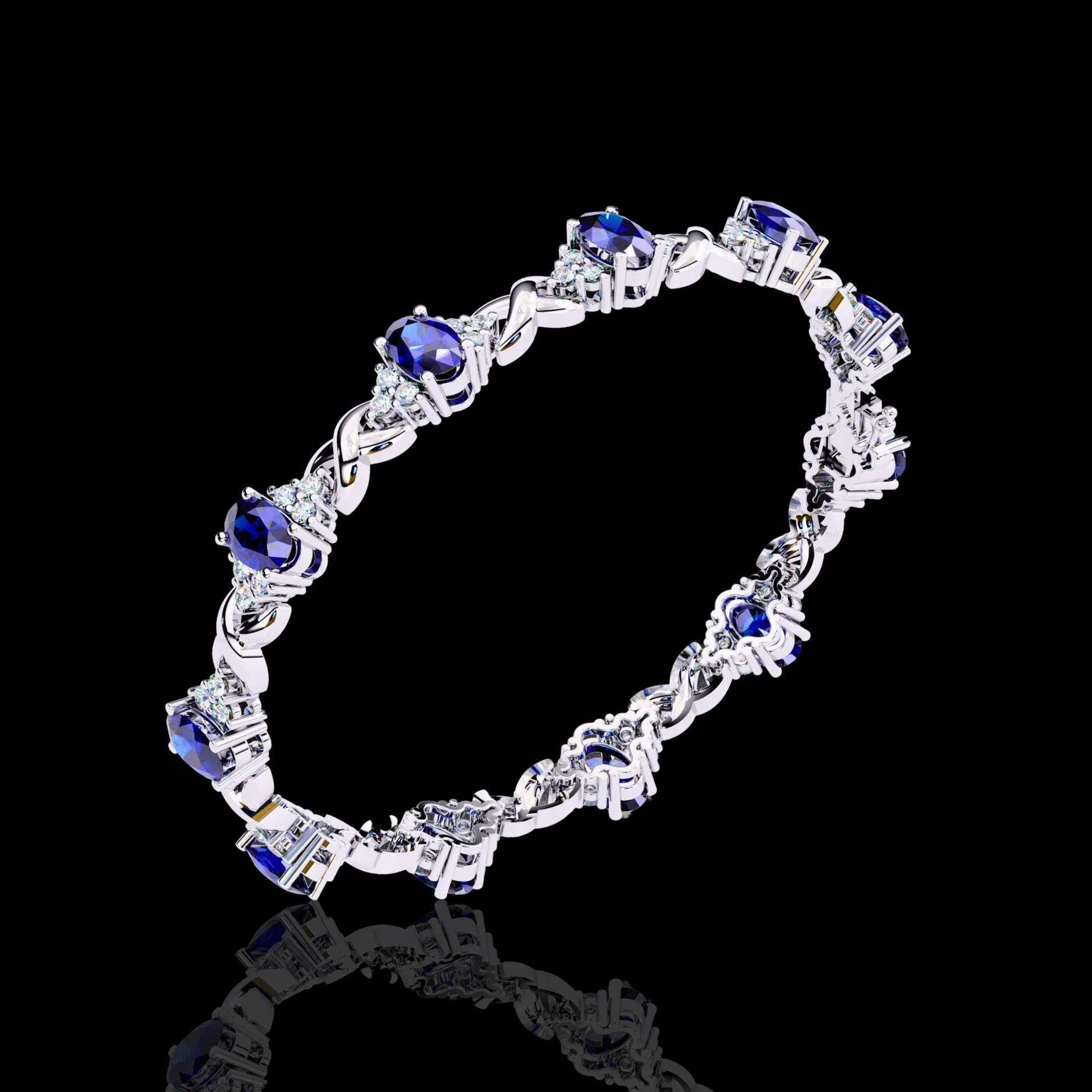 Luxury Yellow Gold Moissanite Diamond Bracelet – Handmade & Exclusive Aventus Design - Aventus