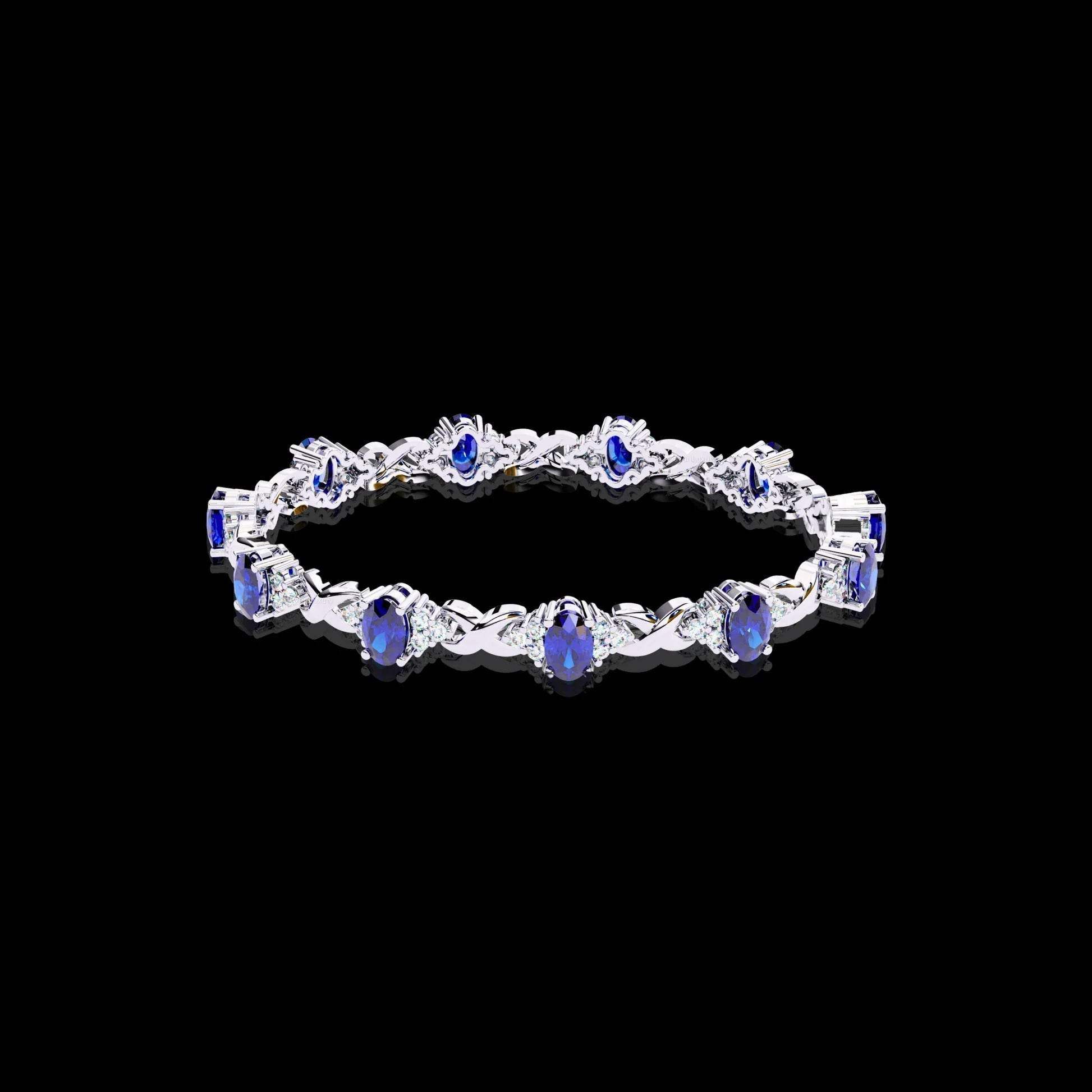 Luxury Yellow Gold Moissanite Diamond Bracelet – Handmade & Exclusive Aventus Design - Aventus