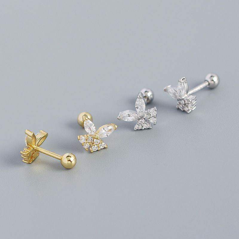 Mini Butterfly Stud Earrings - Aventus