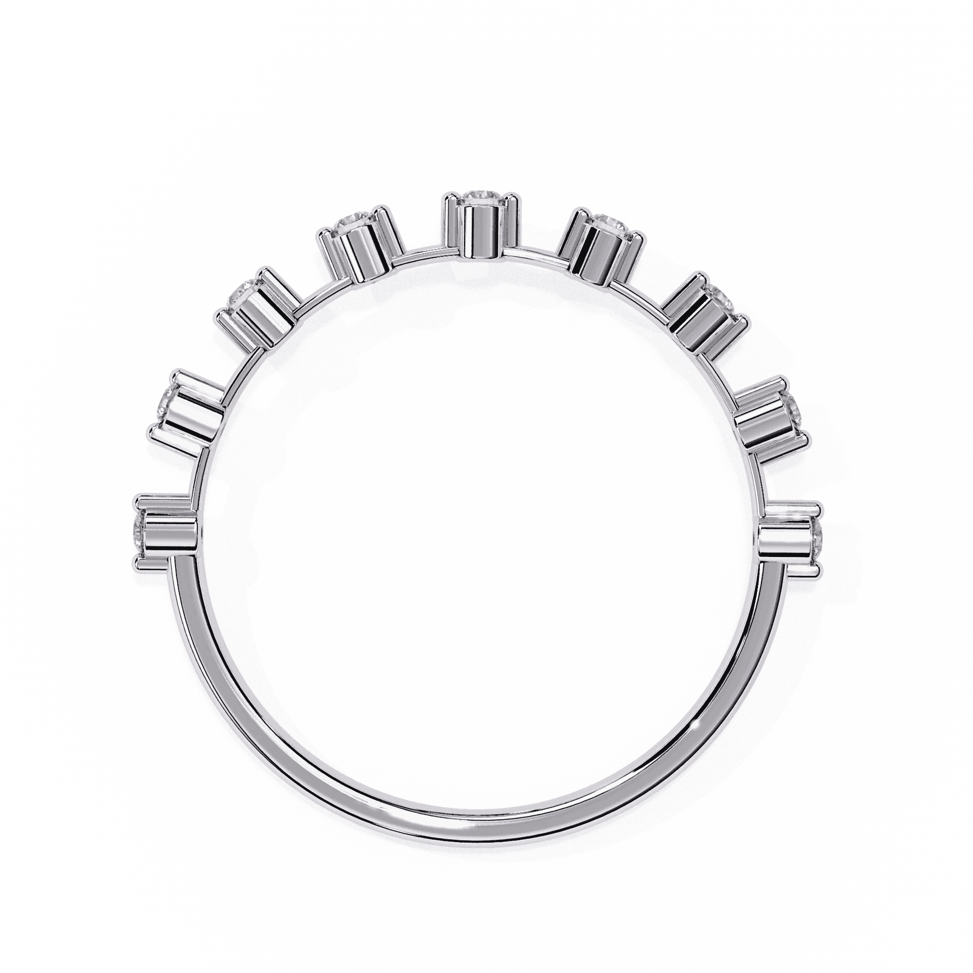 Moissanite Diamond Ring for Women Silver Gold Plated Wedding & Engagement Band - Aventus