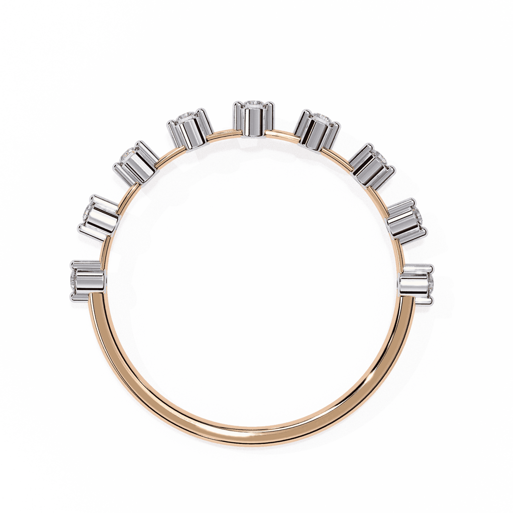 Moissanite Diamond Ring for Women Silver Gold Plated Wedding & Engagement Band - Aventus