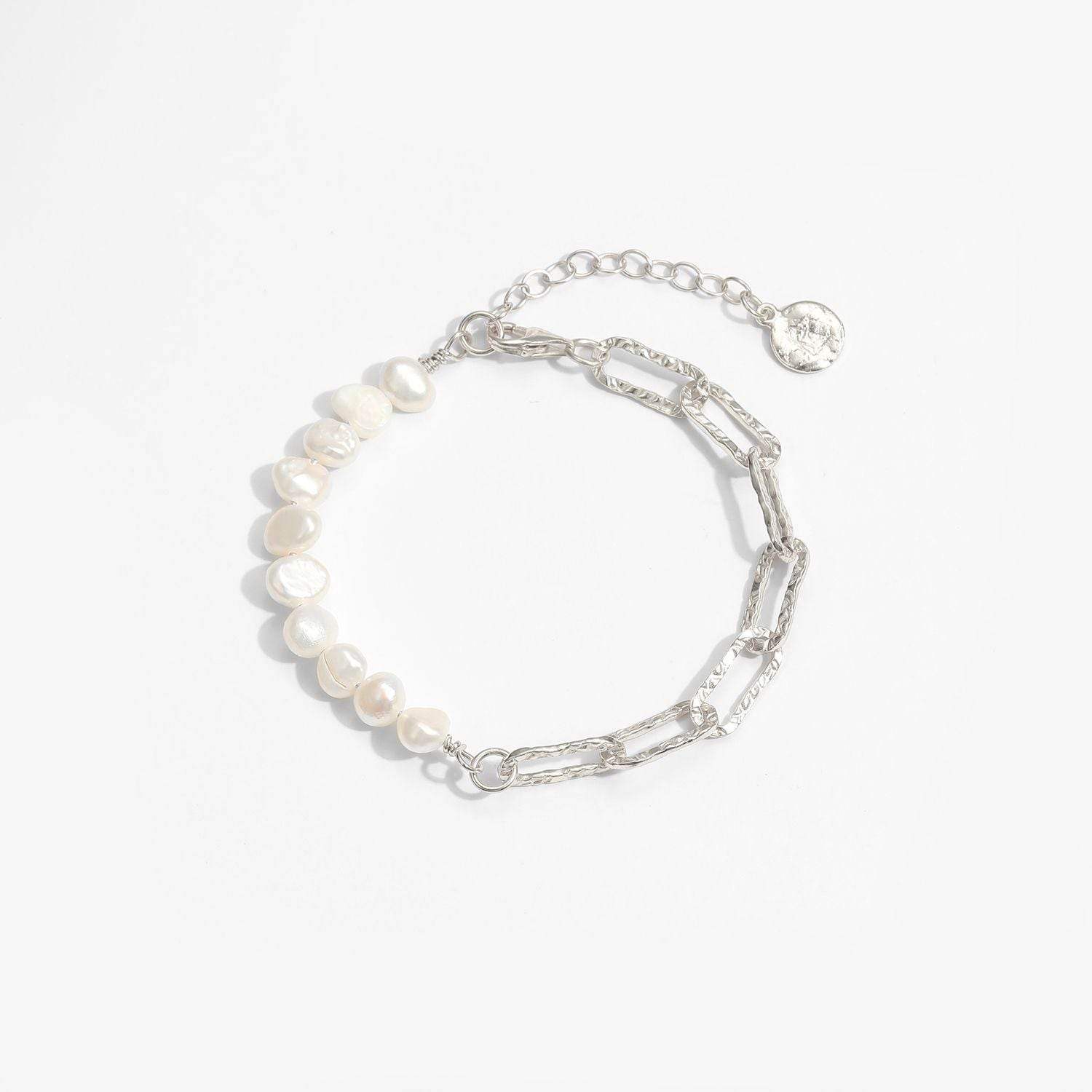 Natural Pearl Chain Bracelet - Aventus