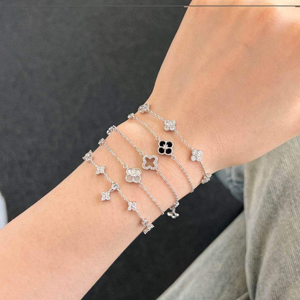 Noir Lucky Clover Bracelet - Aventus
