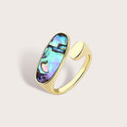 Oval Abalone Shell Ring