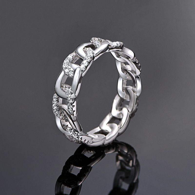Pave Chain Link Ring - Aventus
