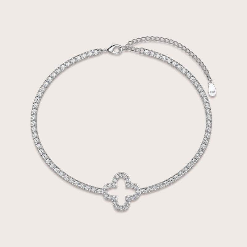 Pave Clover Tennis Bracelet - Aventus