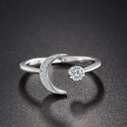 Pave Crescent Moon Ring - Aventus