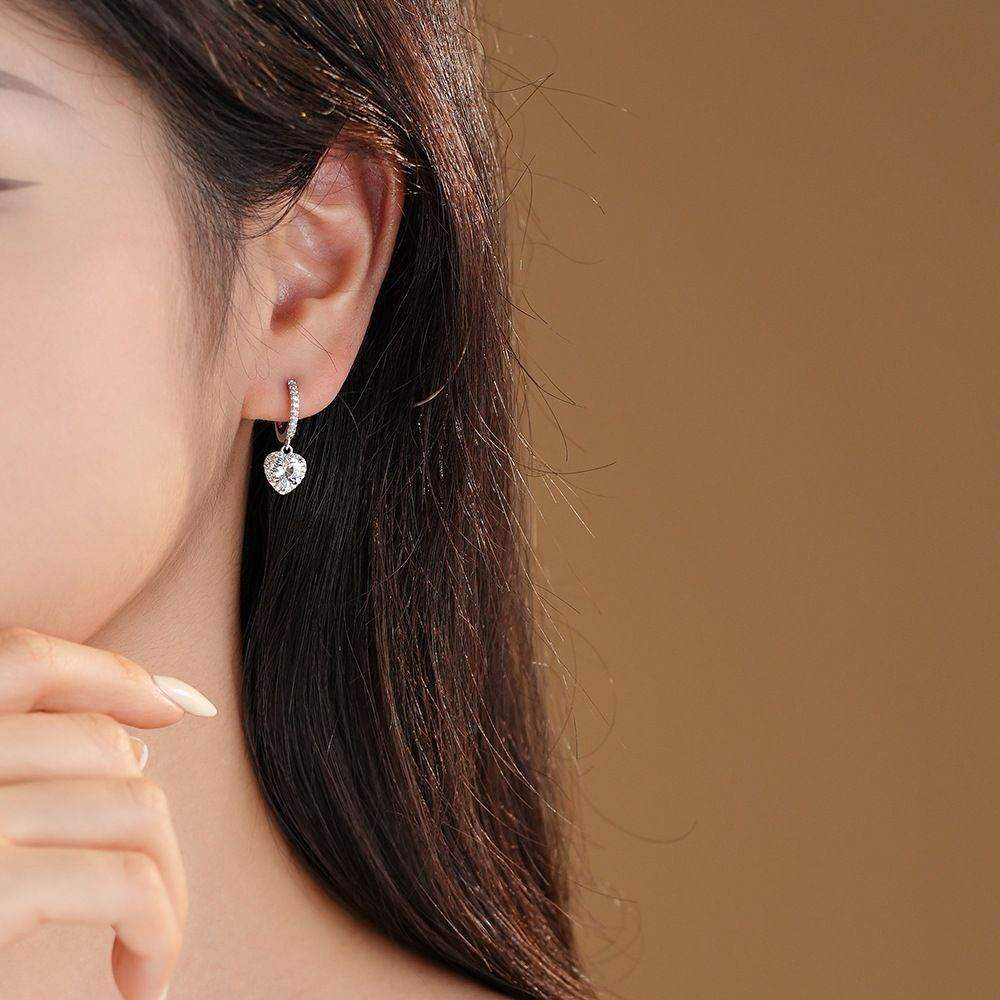 Pave Halo Heart Jewelry Set - Aventus