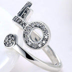 Pave Key Open Ring - Aventus