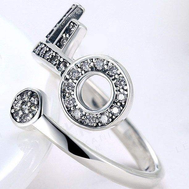 Pave Key Open Ring - Aventus