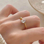 Pear-Drop Adjustable Ring - Aventus