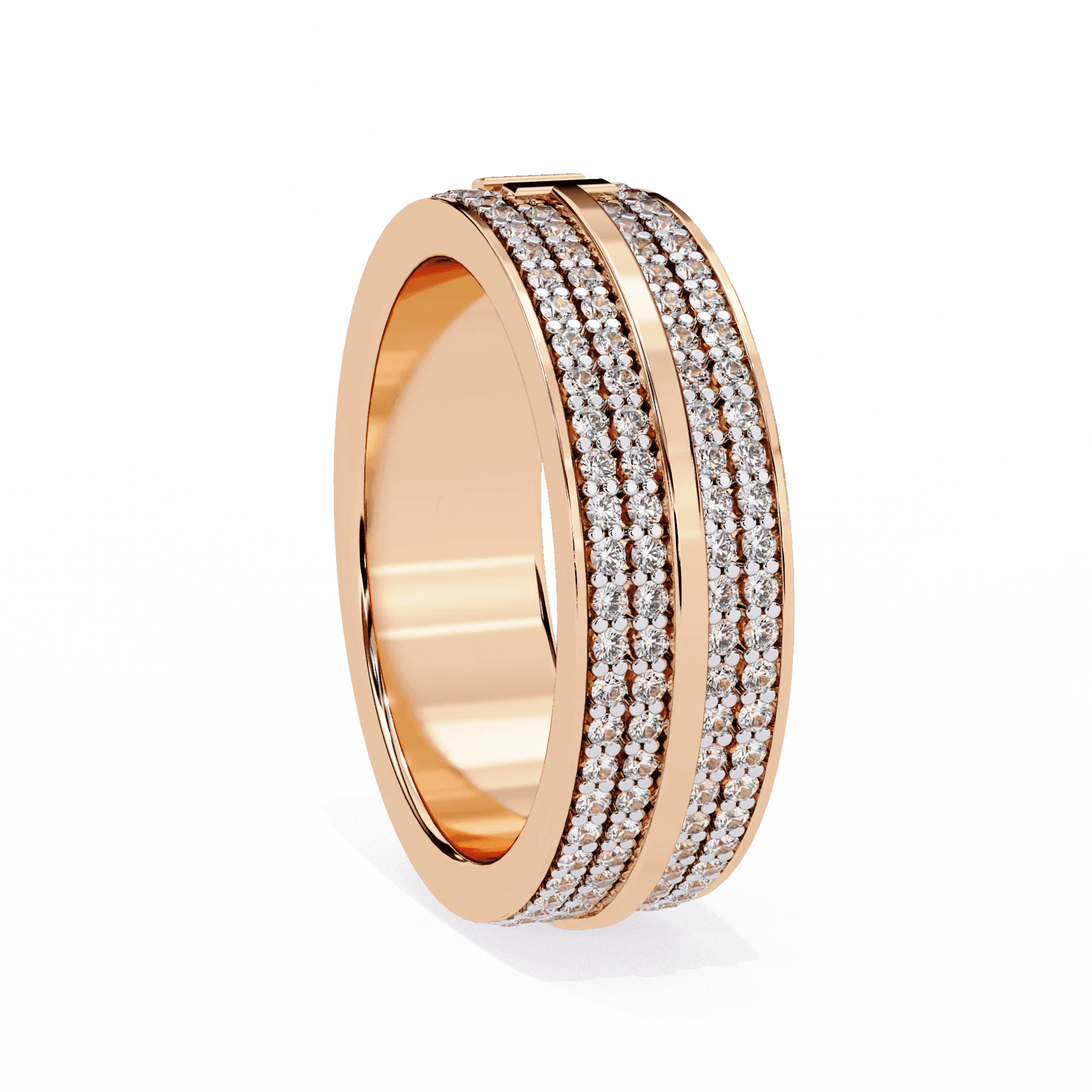 Perfect Moissanite Diamond Engagement Ring Gift for Her Silver Gold Plated Band - Aventus