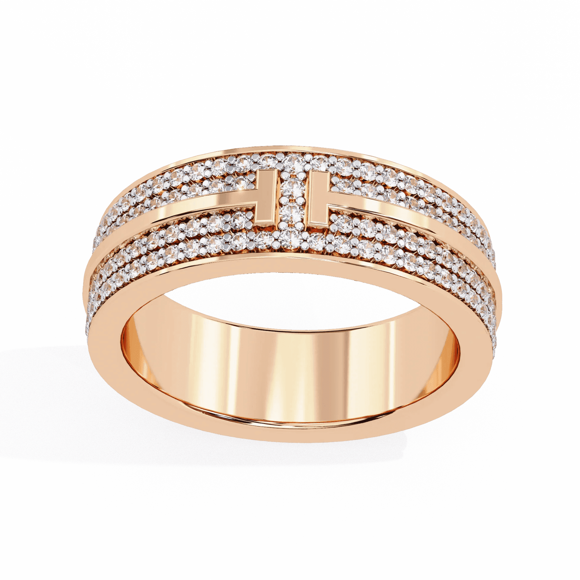 Perfect Moissanite Diamond Engagement Ring Gift for Her Silver Gold Plated Band - Aventus