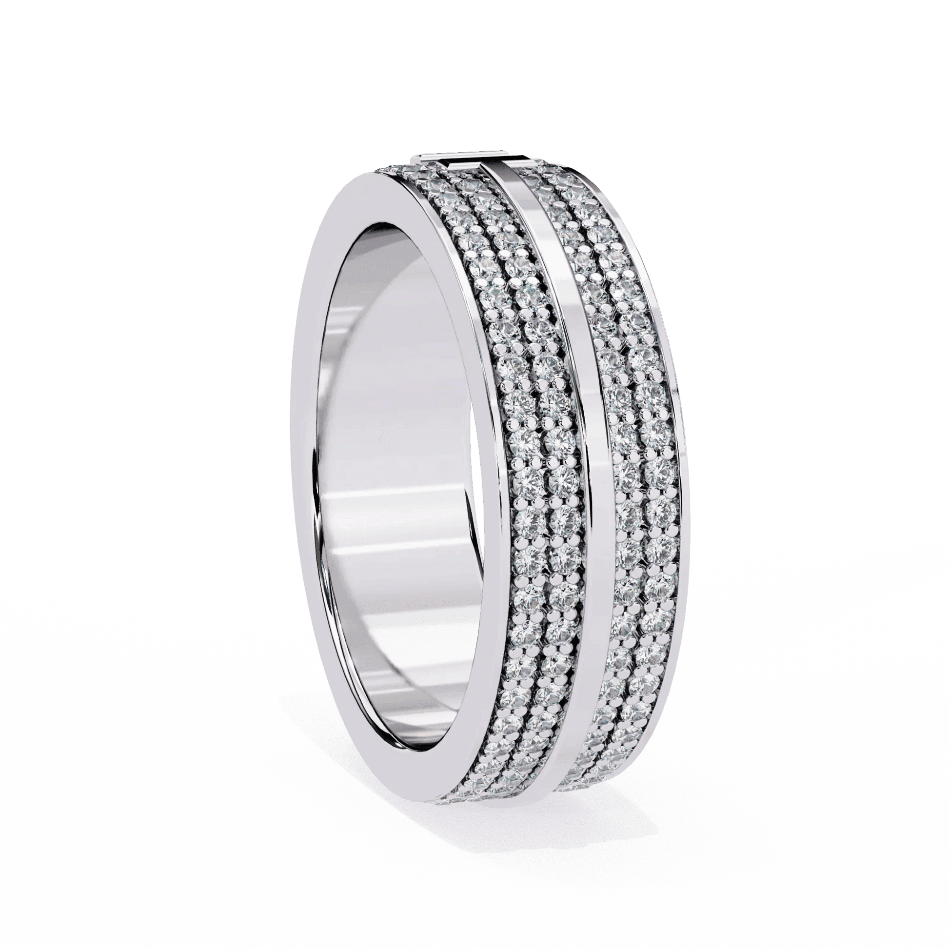 Perfect Moissanite Diamond Engagement Ring Gift for Her Silver Gold Plated Band - Aventus