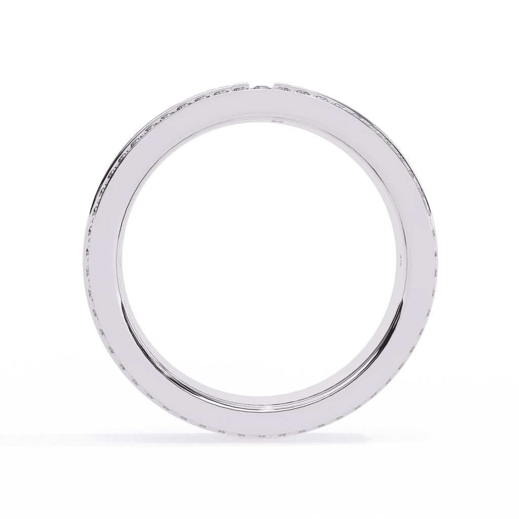 Perfect Moissanite Diamond Engagement Ring Gift for Her Silver Gold Plated Band - Aventus