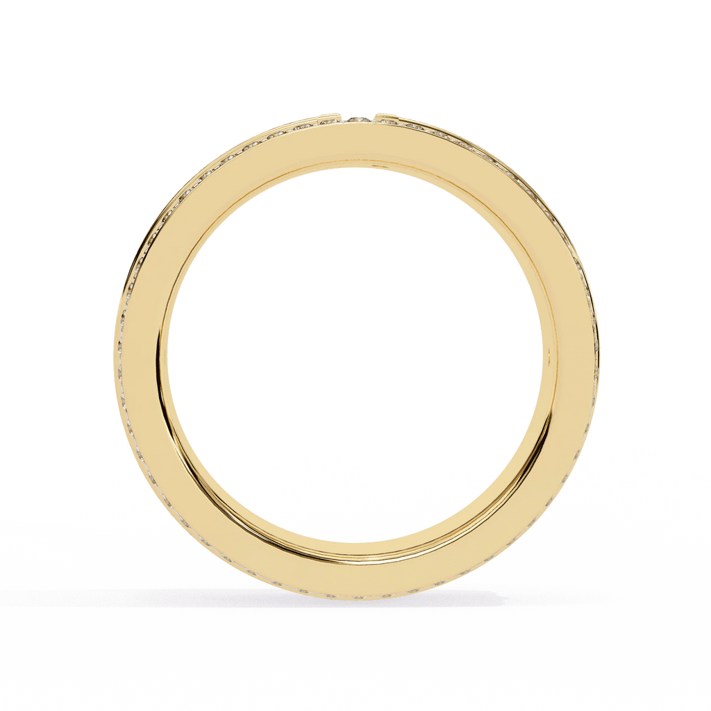 Perfect Moissanite Diamond Engagement Ring Gift for Her Silver Gold Plated Band - Aventus