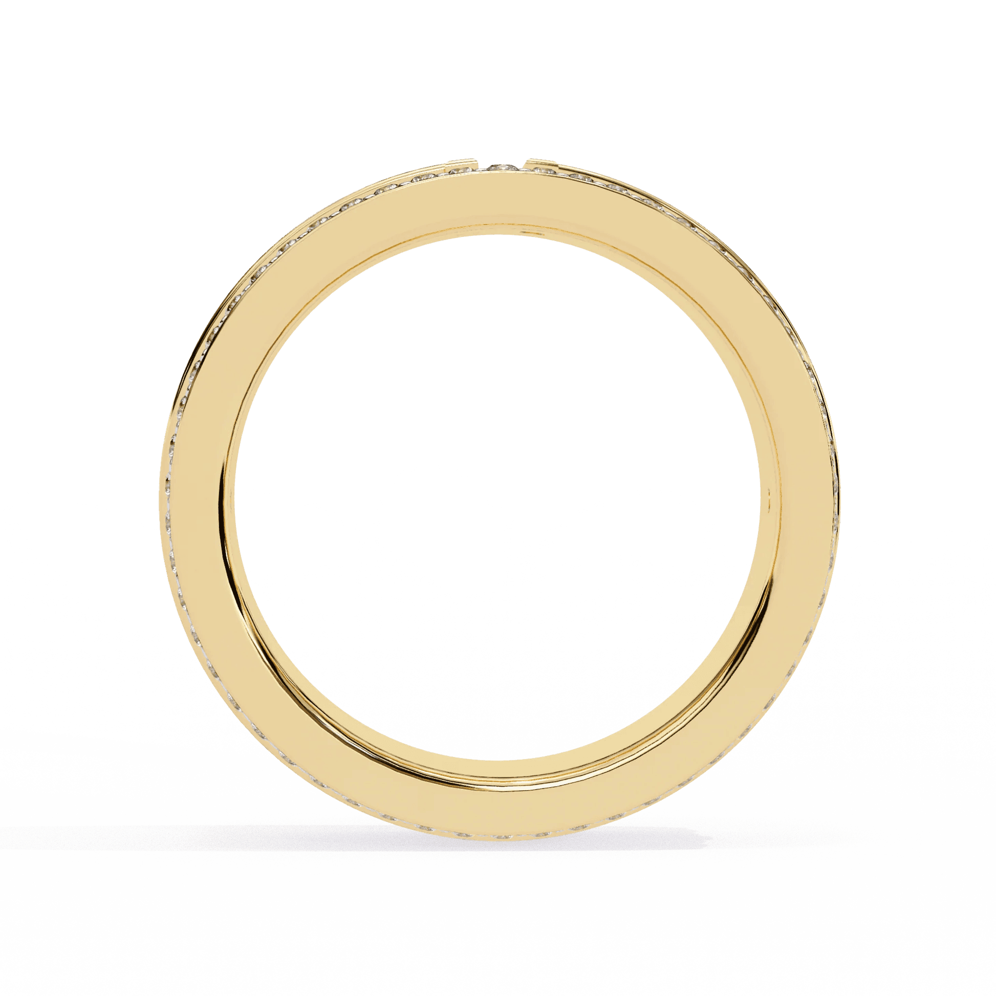 Perfect Moissanite Diamond Engagement Ring Gift for Her Silver Gold Plated Band - Aventus