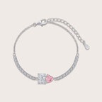 Radiant & Pink Heart Duo Bracelet - Aventus