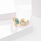 Round Abalone Shell Ring - Aventus