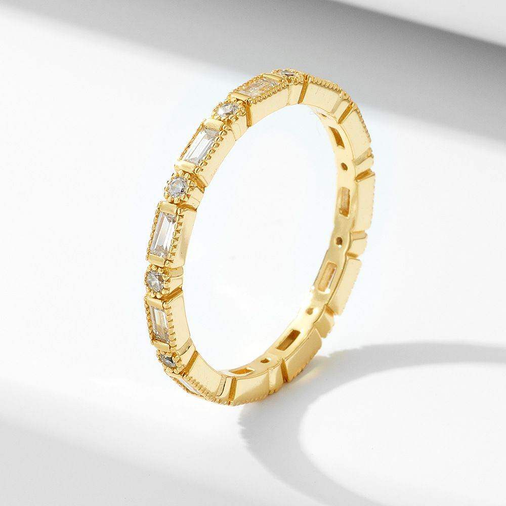 Round Baguette Eternity Band - Aventus