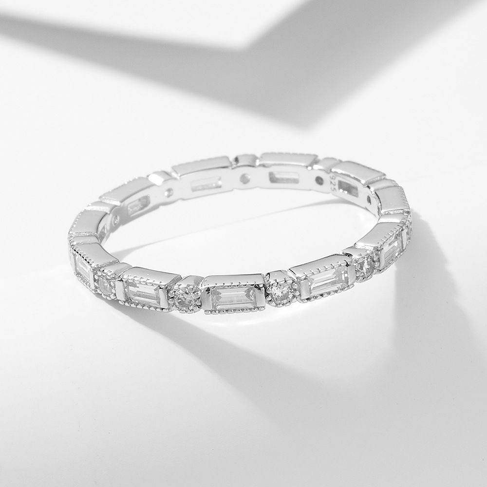 Round Baguette Eternity Band - Aventus