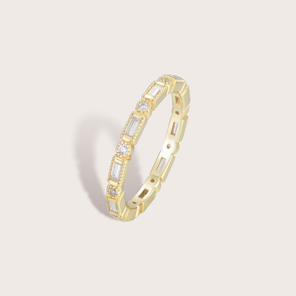 Round Baguette Eternity Band