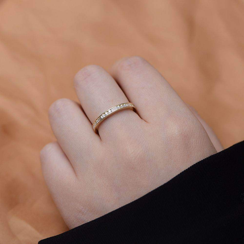 Round Baguette Eternity Ring - Aventus