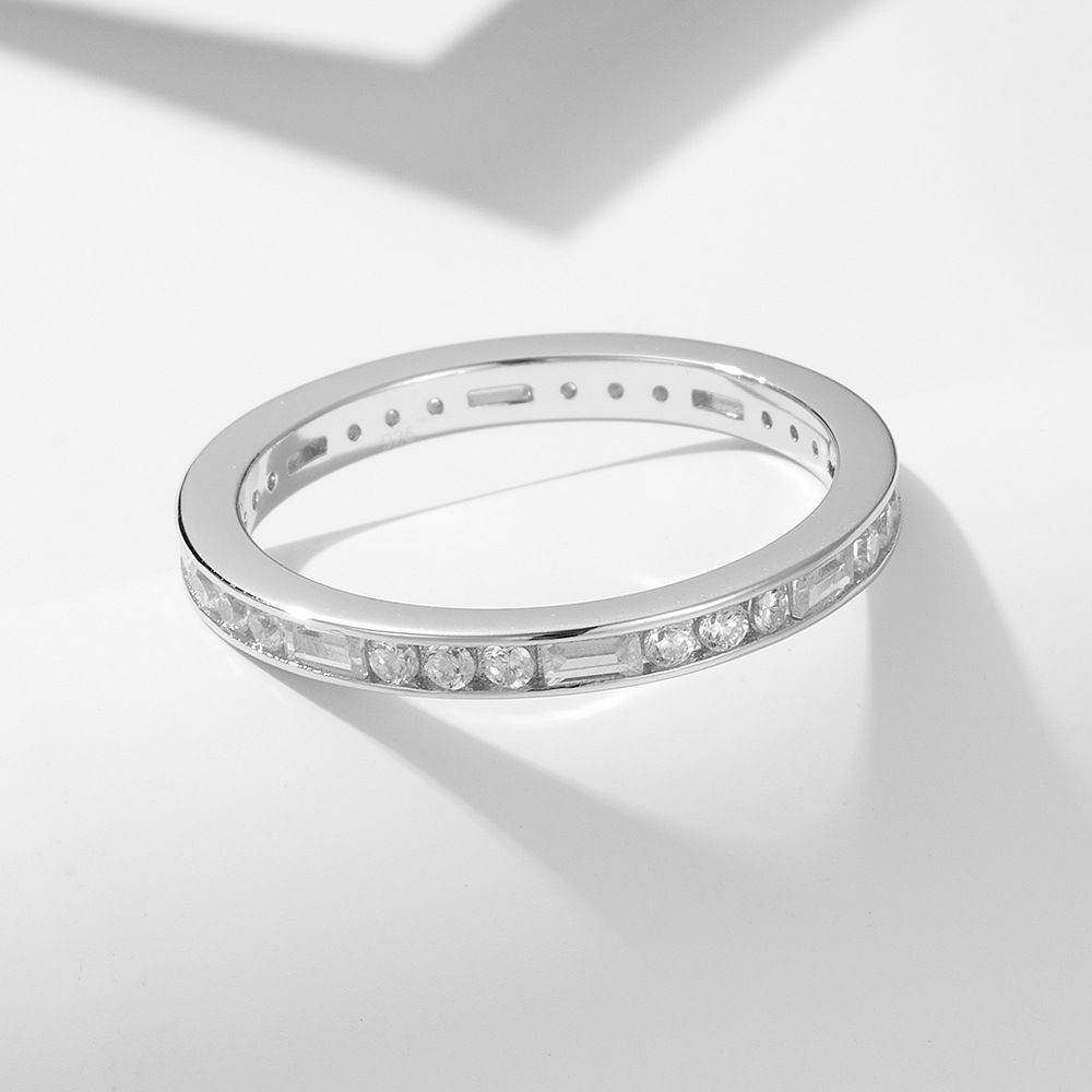 Round Baguette Eternity Ring - Aventus
