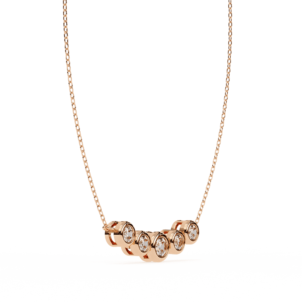 Round Cut Moissanite Pendant Necklace for Women – Brilliant Sparkle - Aventus