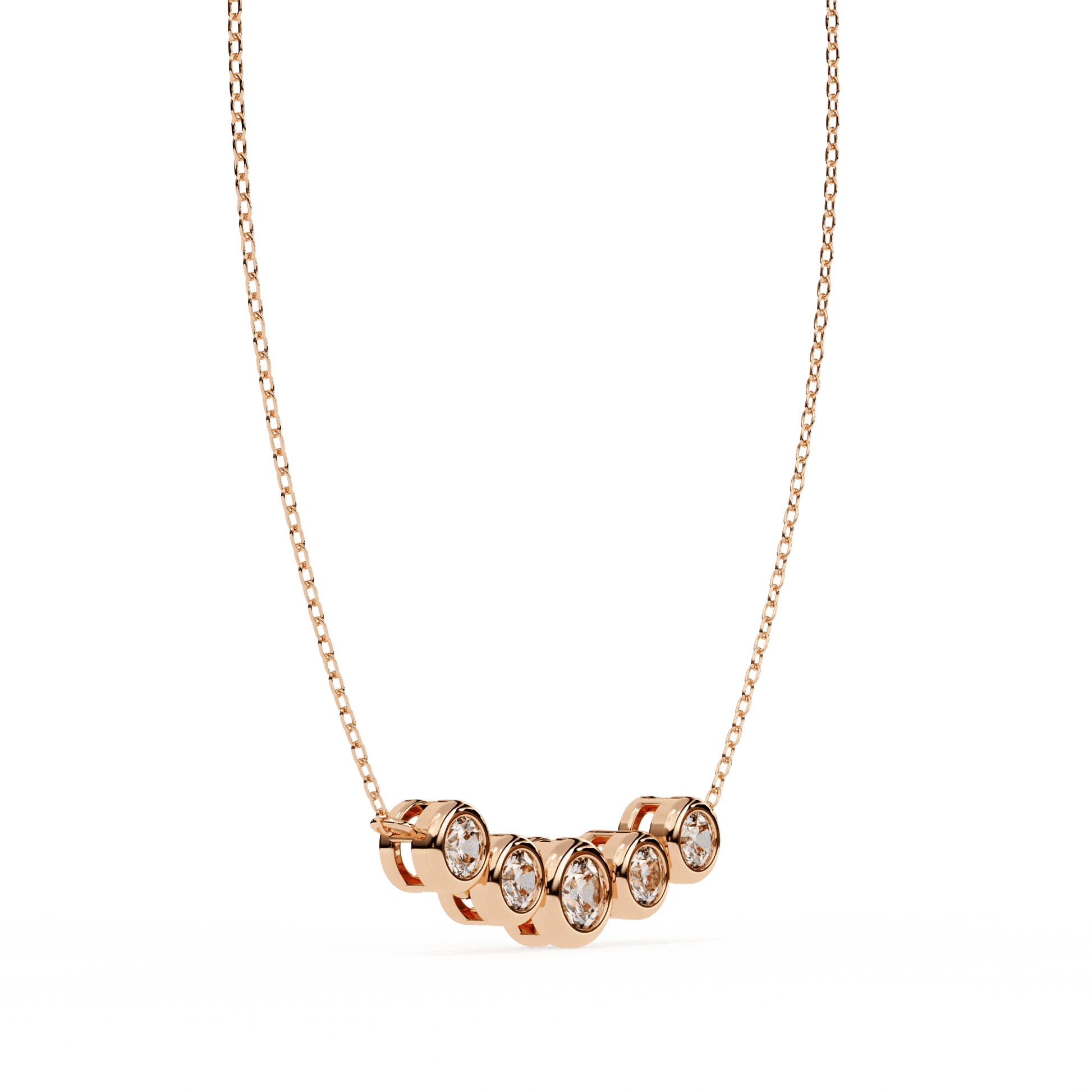 Round Cut Moissanite Pendant Necklace for Women – Brilliant Sparkle - Aventus