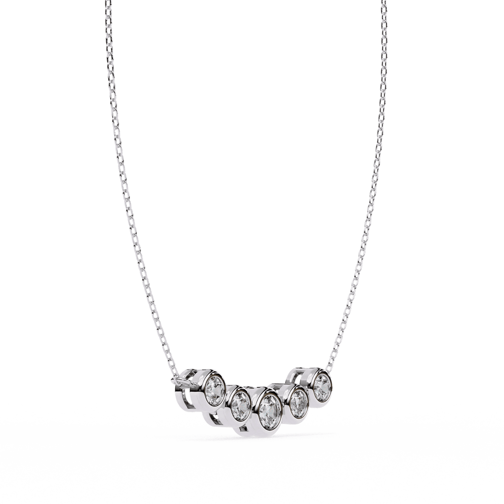 Round Cut Moissanite Pendant Necklace for Women – Brilliant Sparkle - Aventus