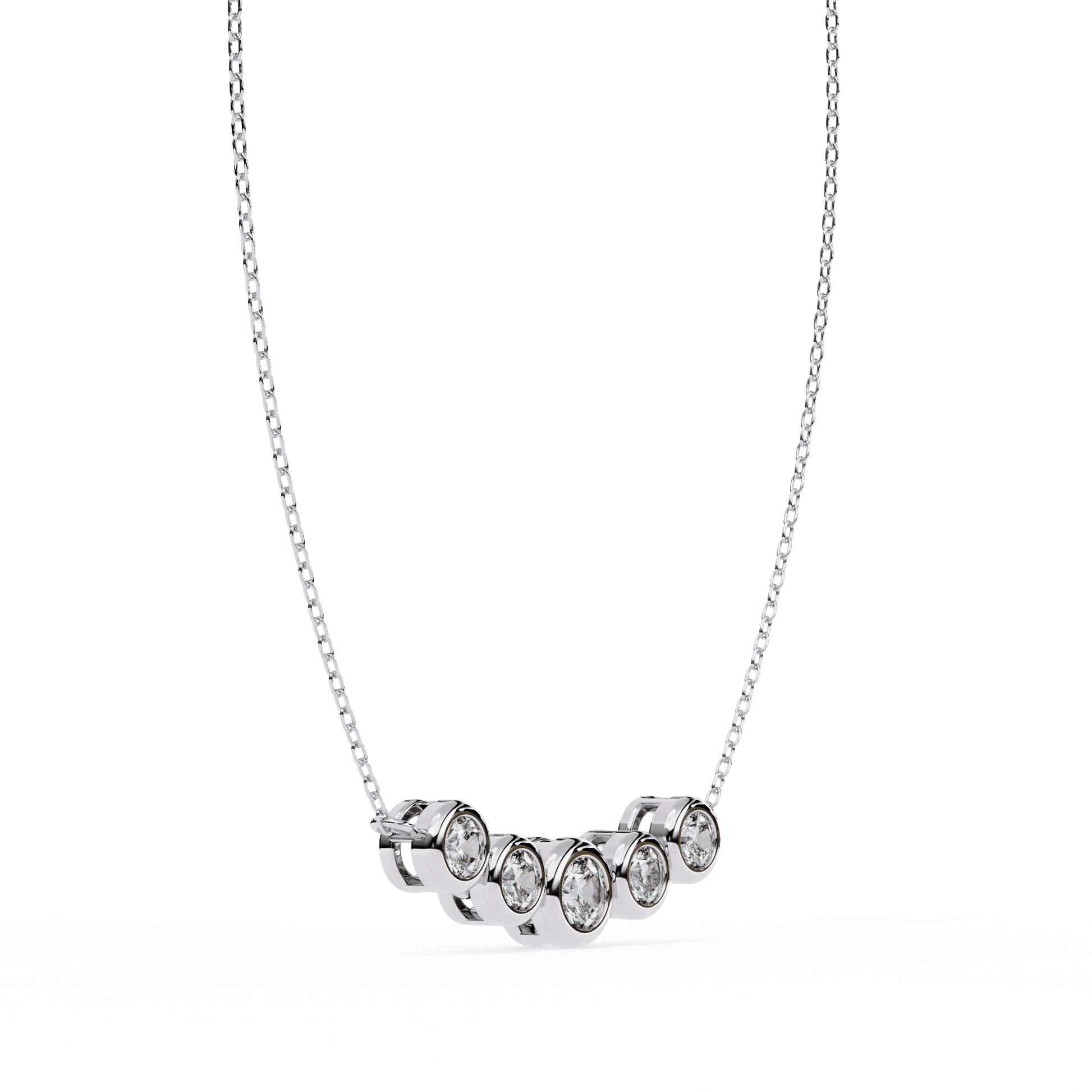 Round Cut Moissanite Pendant Necklace for Women – Brilliant Sparkle - Aventus