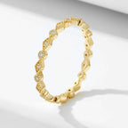 Round Rhombus Eternity Band - Aventus