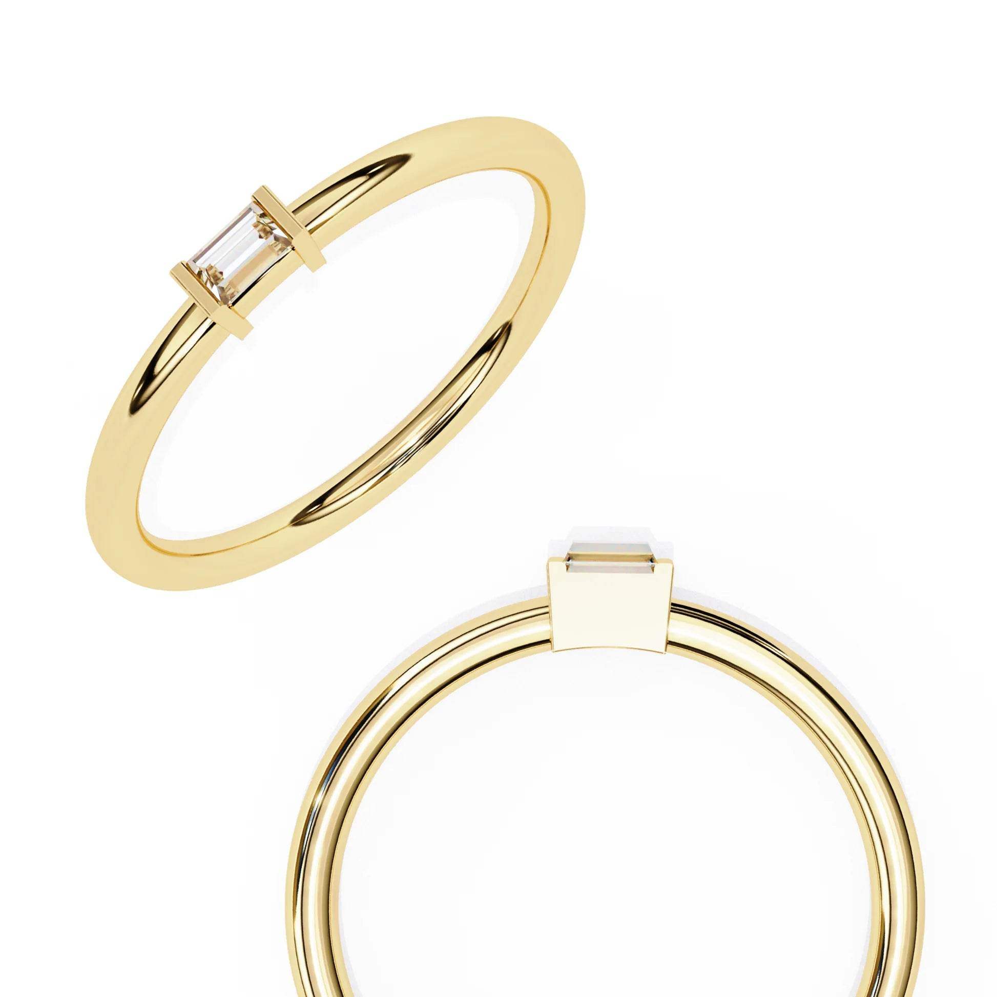 Shattering Convention Moissanite Diamond Ring - Aventus