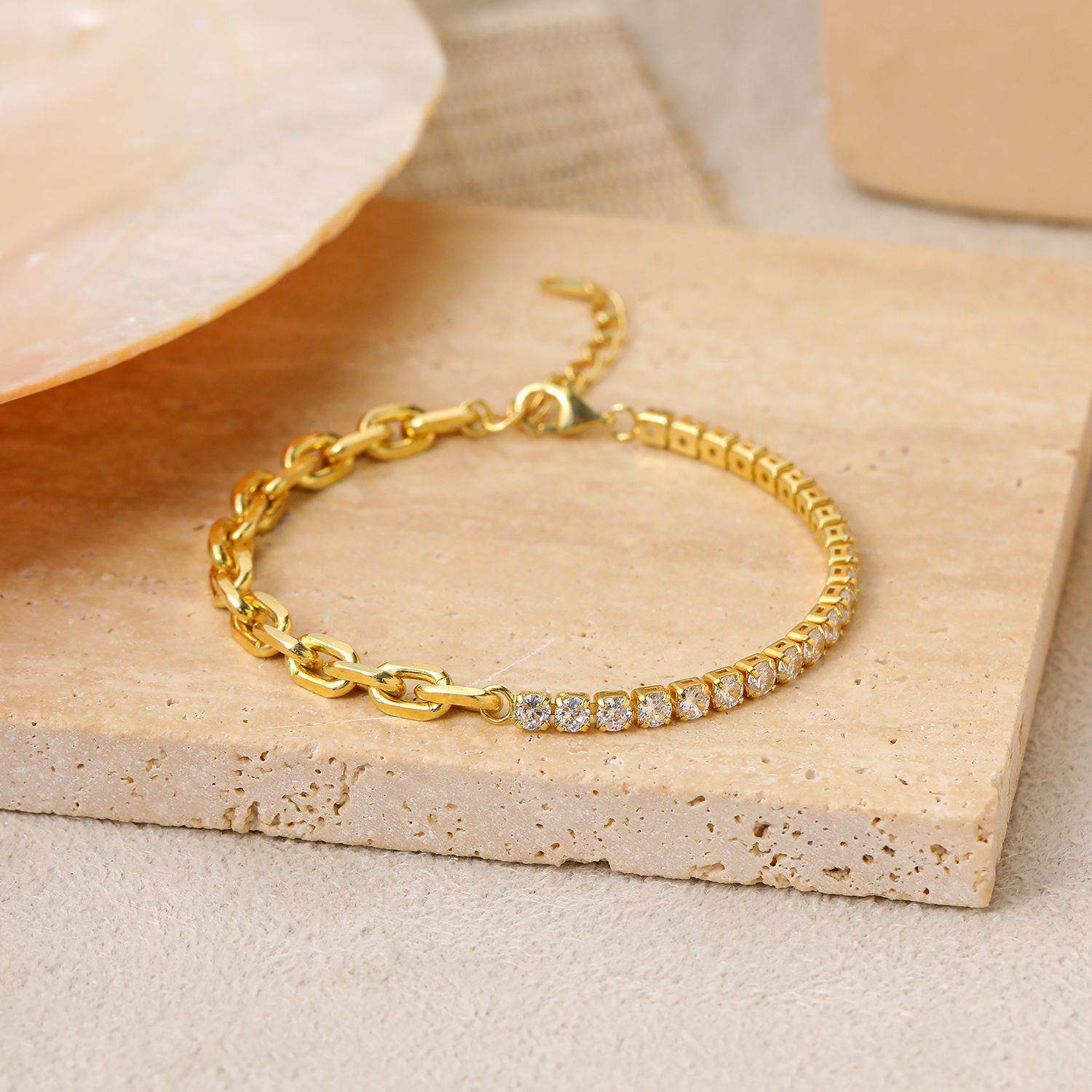 Hybrid Tennis Chain Bracelet - Aventus