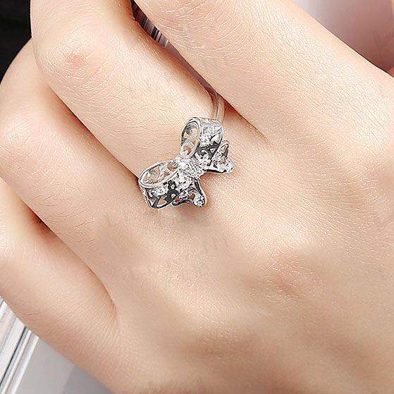 Silver Bow Ring - Aventus