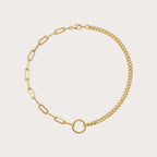 Split Papercip Curb Chain Necklace