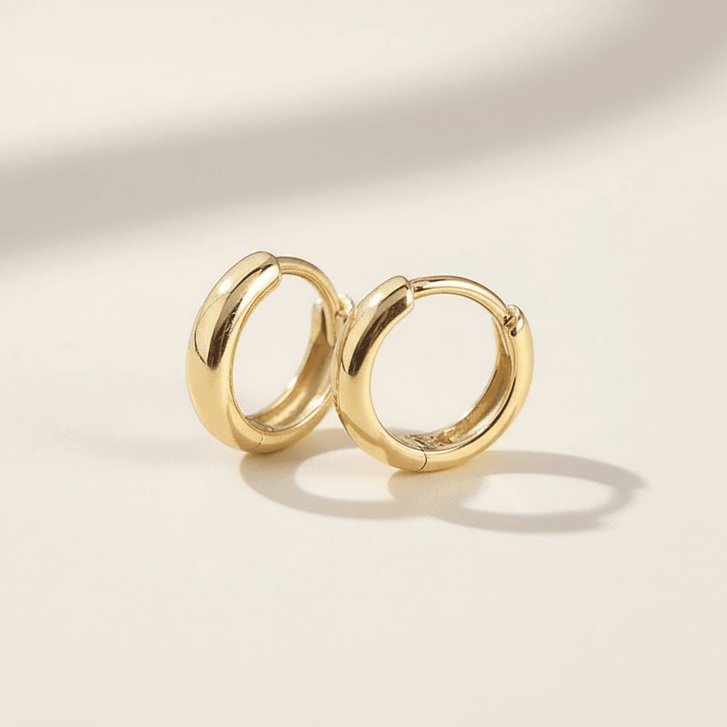 Classic Huggie Hoop Earrings - Aventus
