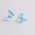 Pave Butterfly Stud Earrings - Aventus