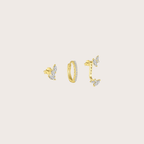 Teardrop Diamond Earring Set