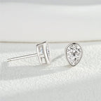 Teardrop Diamond Stud Earrings