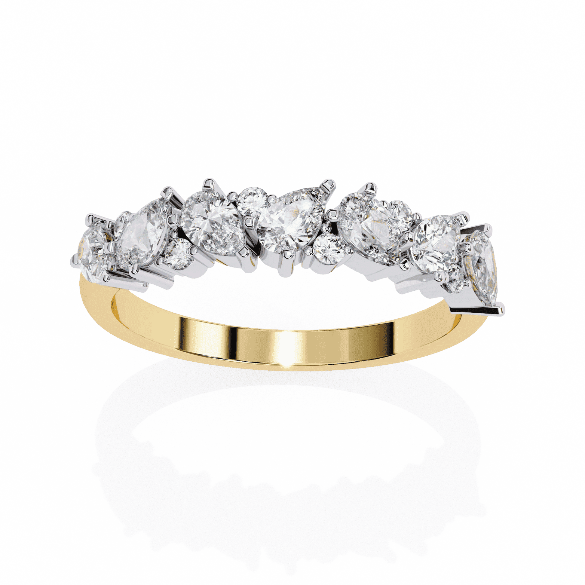 Thorn Edgy Botanical Moissanite Diamond Ring - Aventus