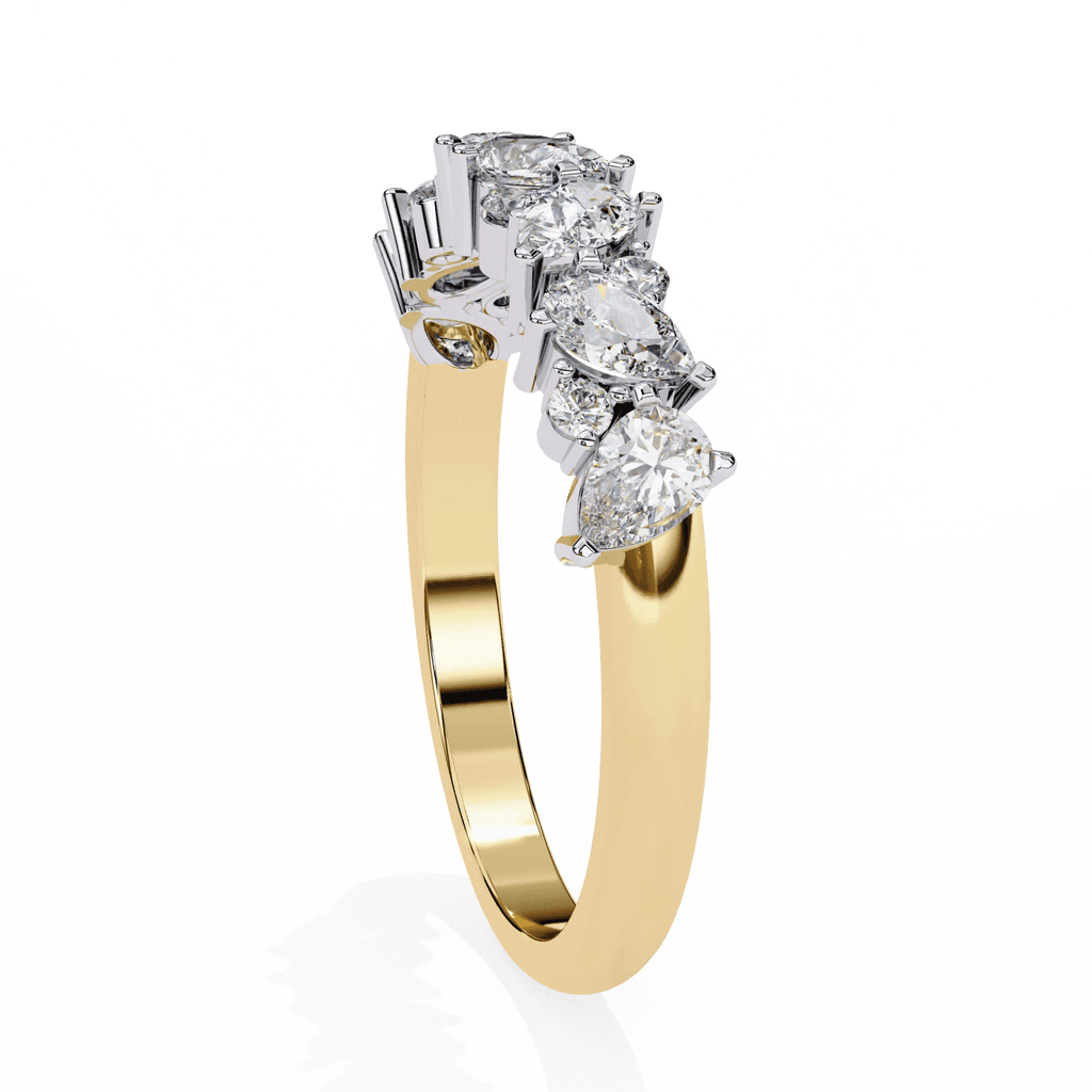 Thorn Edgy Botanical Moissanite Diamond Ring - Aventus